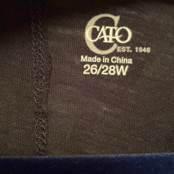 Brand New Cato Howdy Holidays Black Top…size 26/28W - Picture 5 of 7